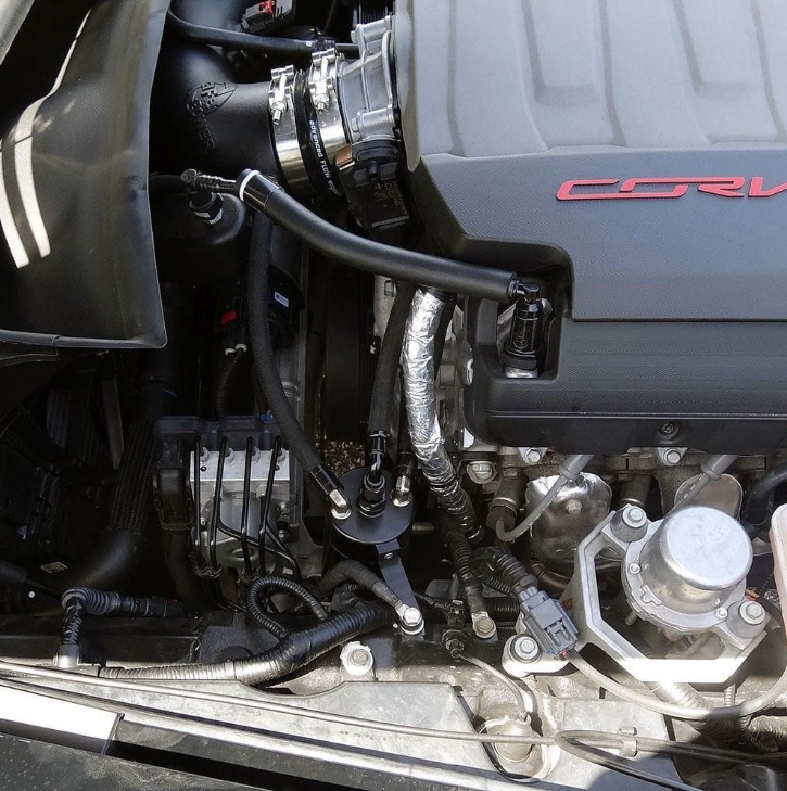 UPR Dual Valve Oil Catch Can with CSS — C7 Corvette Z51 Dry Sump (2014-2019)