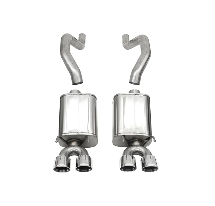 CORSA Sport 3.0 in Axle-Back Exhaust w/ 4.0 in Twin Tips — C6 Z06 & ZR1
