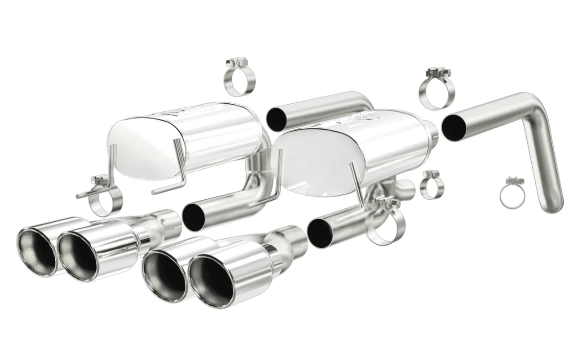 MagnaFlow Street Series Axle-Back Exhaust — C6 Corvette (2005-2008)