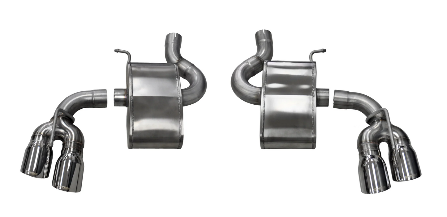 CORSA Axle-Back Exhaust w/ 4.0 in Twin Tips — 6th Gen Camaro SS & ZL1