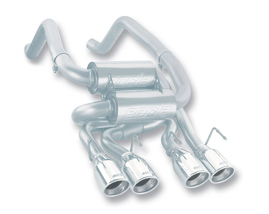 BORLA S-Type Classic Axle-Back Exhaust — C6 Corvette (2005-2008)