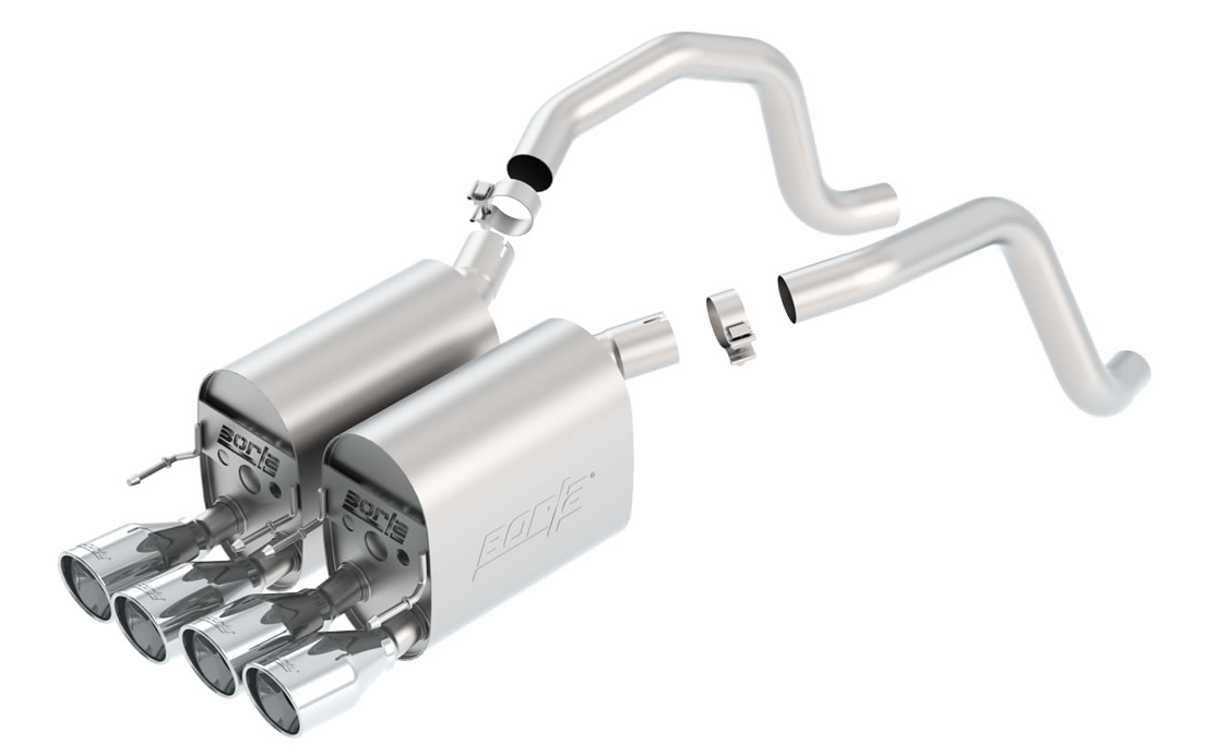 BORLA Touring Axle-Back Exhaust — C6 Corvette (2005-2008)
